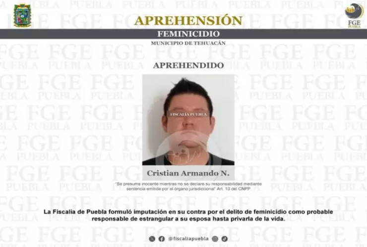 detenido feminicidio tehuacán