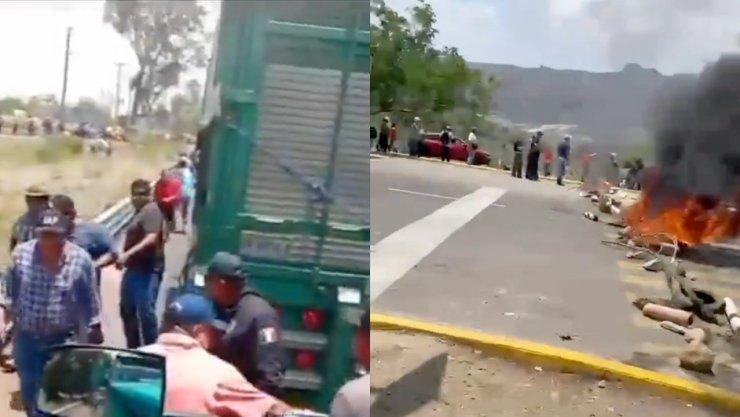 Miembros de la CNTE bloquean accesos en Oaxaca: Detonaciones de arma de fuego en Mitla provocan molestia y presidente municipal pide licencia