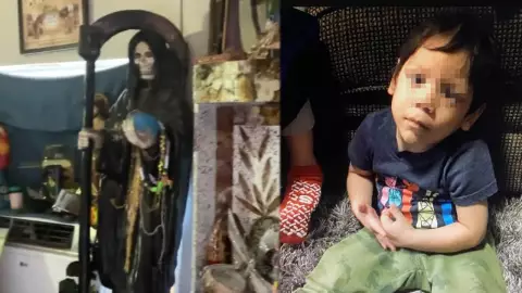 VIDEO Niño desaparecido en Texas vivía en cuarto con la Santa Muerte