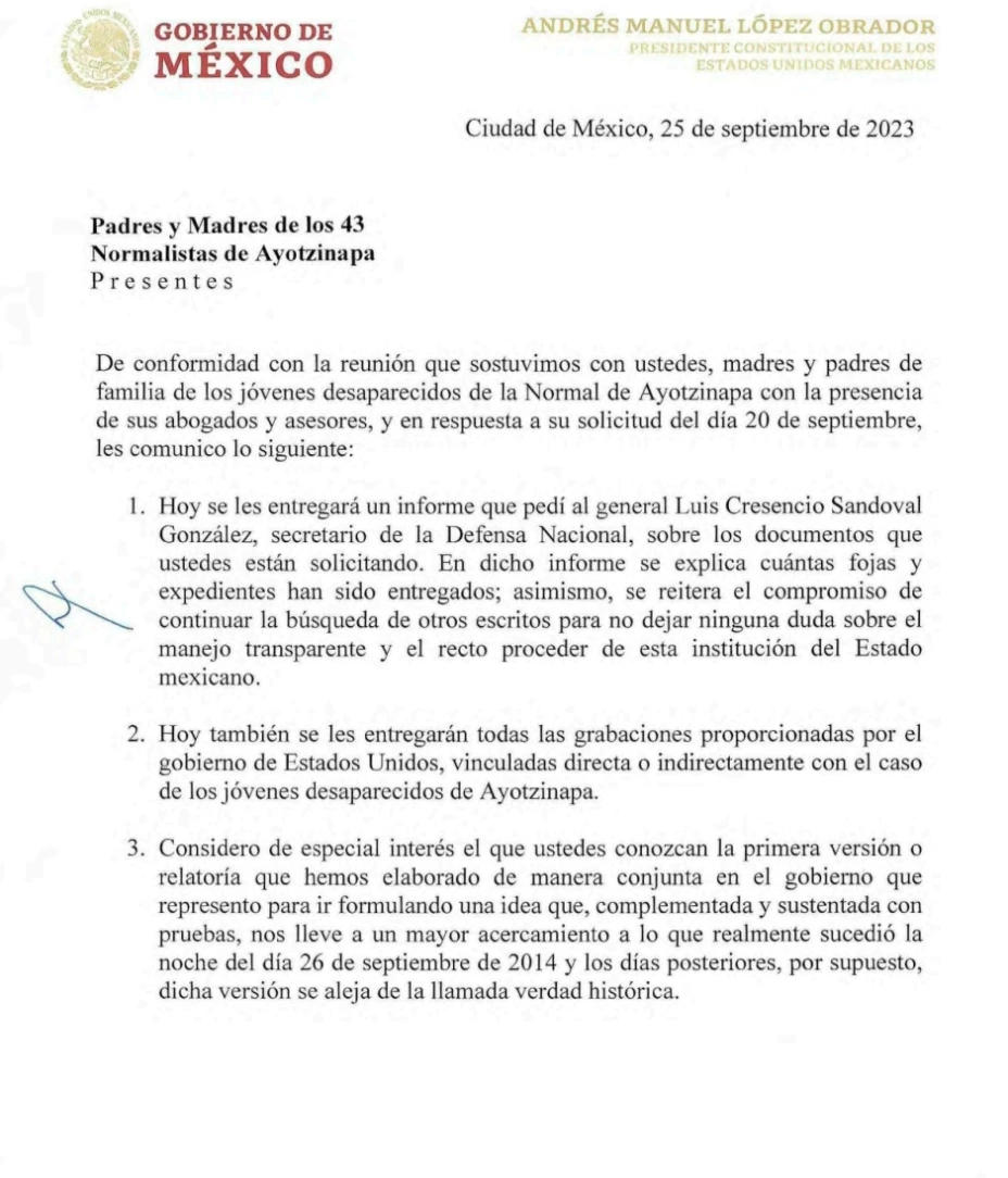 Carta Ayotzinapa 26 de septiembre.jpg