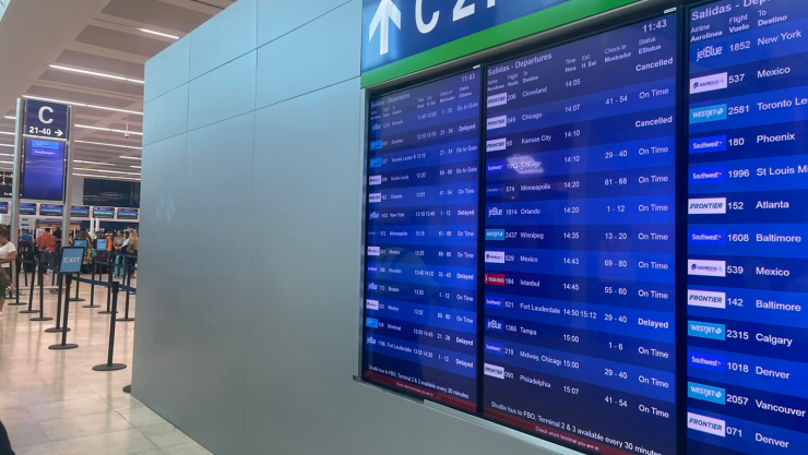 cancelan vuelos en aeropuerto de cancun por tormenta invernal en eu