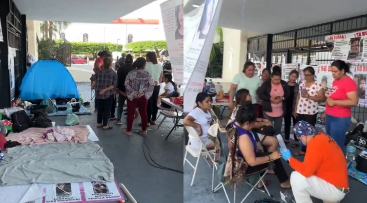 Madres-buscadoras-realizan-plantón-frente-al-gobierno-de-Tuxtla-Gutiérrez-Chiapas