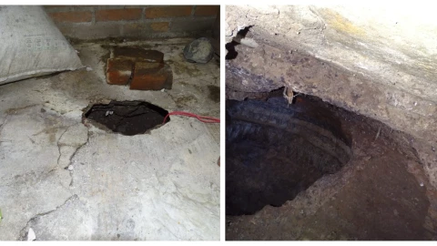 Cenote en la CDMX Tres casas en peligro por socavón en GAM