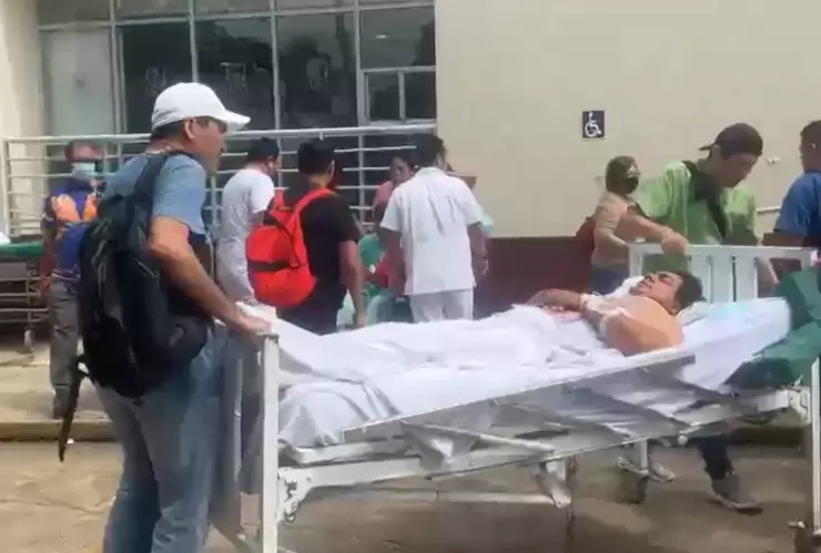 Evacuacion IMSS Coatzacoalcos.