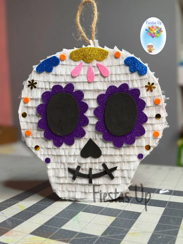 Minipiñatas de calaverita plana