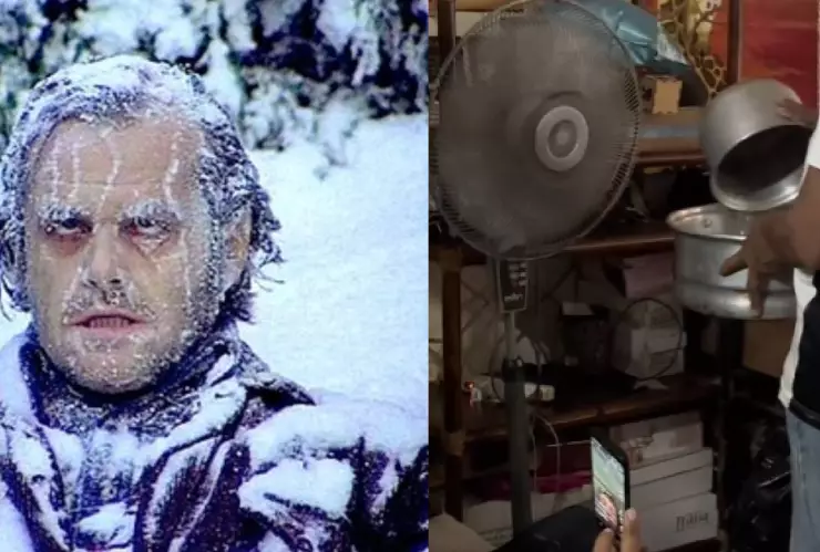 VIDEO_ Hombre logra que su ventilador aviente aire frío y así es el sencillo TRUCO