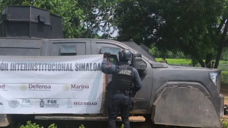 Camioneta blindada asegurada en Concordia