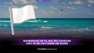 Banderas de playa en Cancún hoy 15 de octubre 2025: conoce el color que advierte el estado del mar