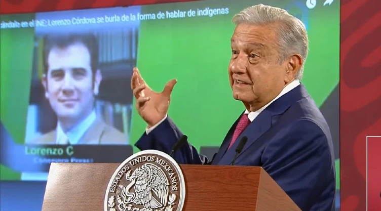 AMLO revive audio de burlas de Lorenzo Córdova a líder indígena