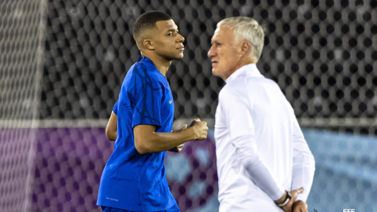 Mbappé y Deschamps