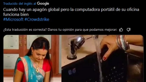 Los mejores memes de la ca&iacute;da global de Microsoft