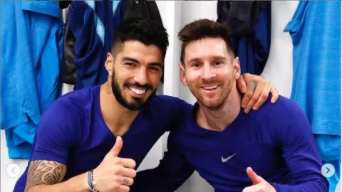Messi y Suárez se despiden ante la salida del uruguayo para el Atlético de Madrid 