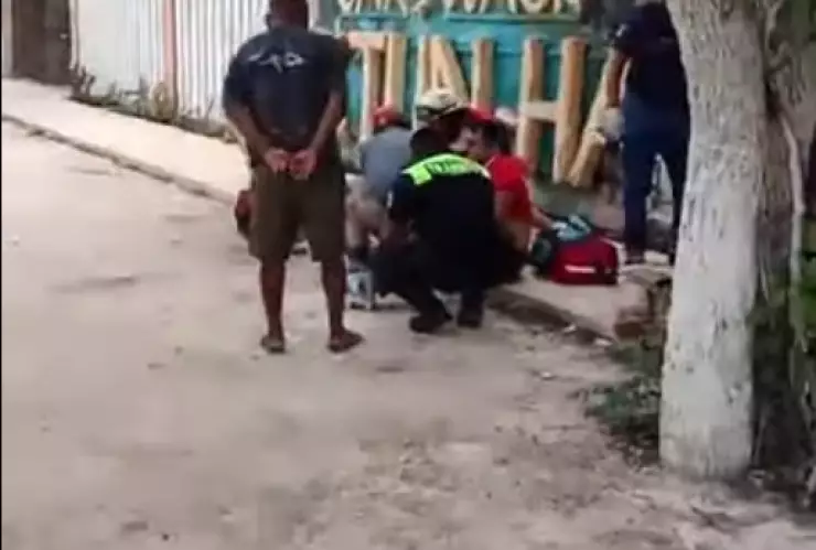 Se reporta FUERTE accidente en carretera Tulum- Cobá HOY, hay personas lesionadas