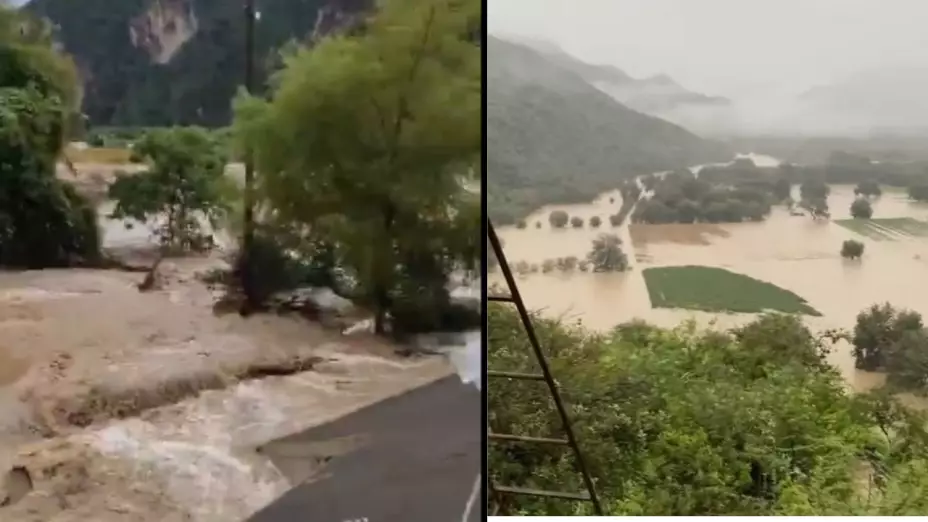 Puentes vehiculares colapsados, ríos desbordados y clases suspendidas por intensas lluvias