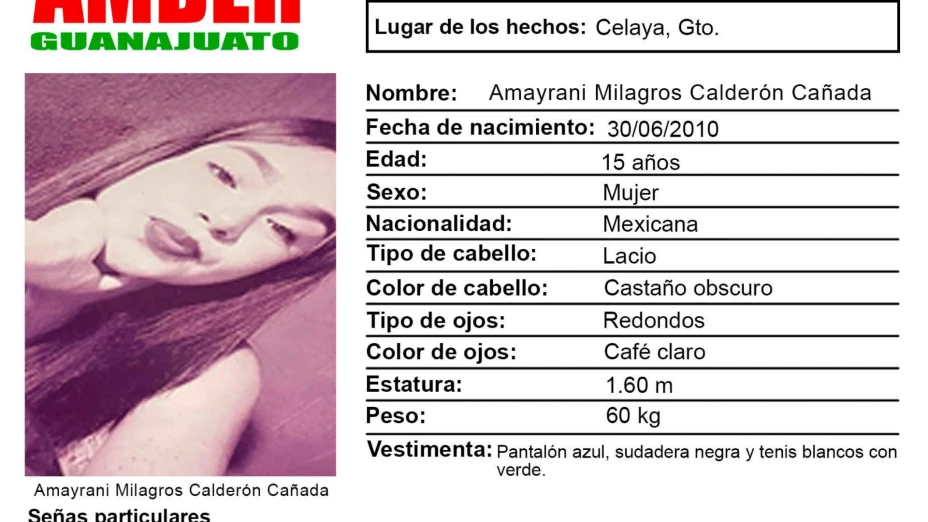 Alerta Amber Guanajuato