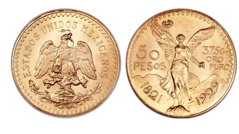 El Centenario de 50 pesos es una moneda histórica muy buscada por su valor y múltiples acuñaciones.