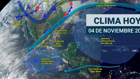 Clima en México sábado 4 de noviembre