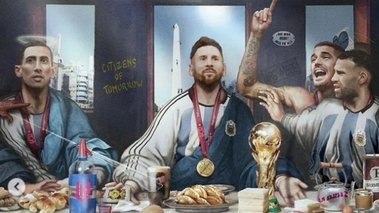 la ultima cena seleccion argentina