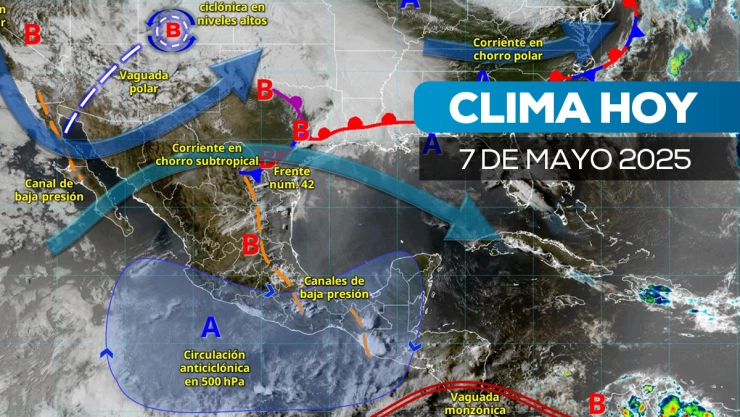 ¿Y la ola de calor Frente frío 42 se extenderá sobre estos estados el miércoles, según el pronóstico del SMN