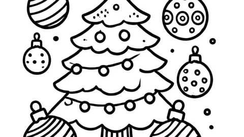 Árbol de Navidad para imprimir