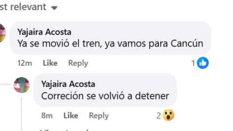 Usuarios reportan falla en vagón del Tren Maya en Cancún