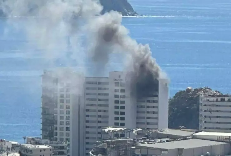 Incendio en Hotel de Acapulco