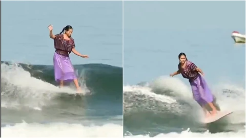 VIDEO_ ¡Qué talento! La surfista mexicana, Patricia Ornelas, deslumbró en competencia de surf portan