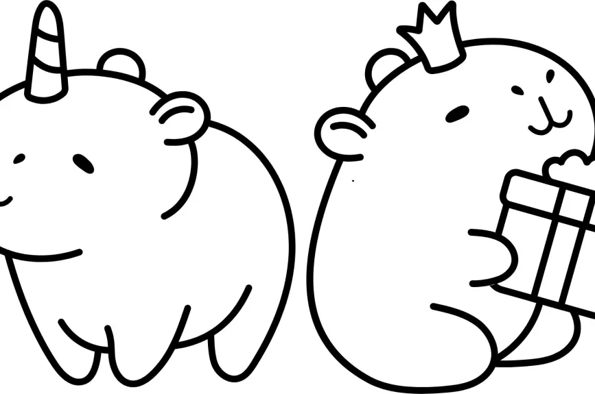 23 ideas de dibujos para colorear sencillos y bonitos... para niños y niñas: los puedes imprimir