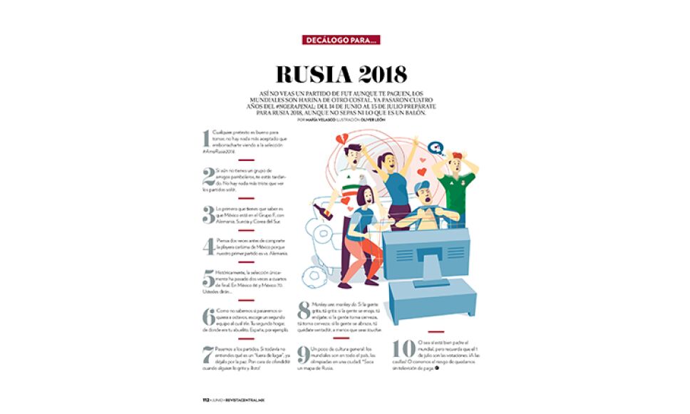 Del 14 de junio al 15 de julio prepárate para vivir las emociones del Mundial de Rusia 2018