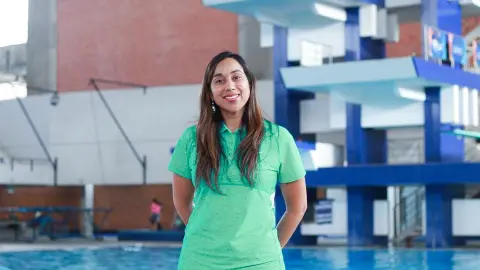 Paloma Torres, es la entrenadora y creadora del proyecto Sirenas Especiales