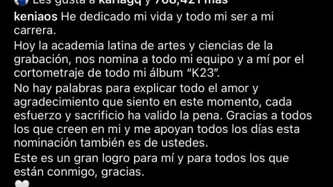 Kenia Os agradeció a sus seguidores