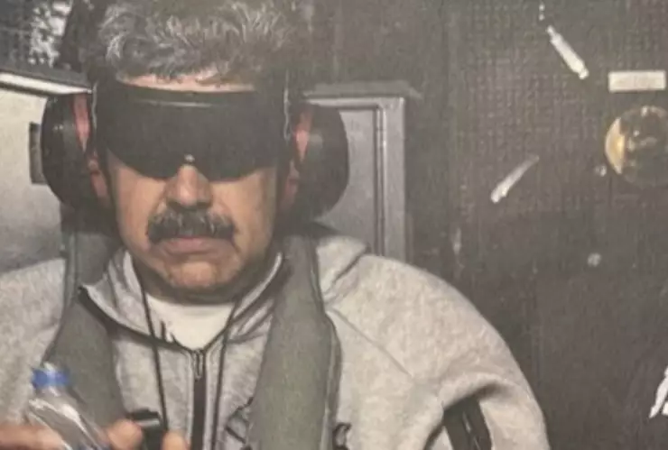 Revelan la primera imagen de Nicolás Maduro tras ser detenido en Venezuela