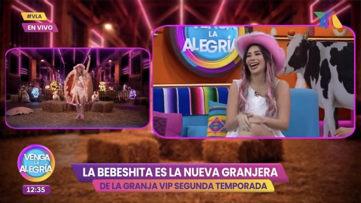 La Bebeshita hace una atrevida confesión previo al estreno de La Granja VIP Segunda Temporada y desata las risas de los conductores