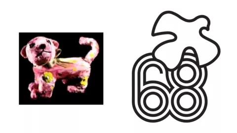 El Jaguar Rojo y la Paloma de la Paz, las dos “mascotas” de los Juegos Olímpicos de México 68