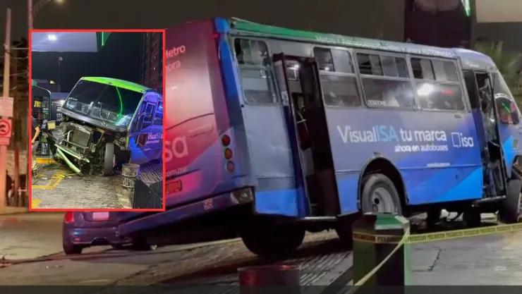 Accidente en Álvaro Obregón: camión de transporte pierde frenos y causa choque en gasolinera