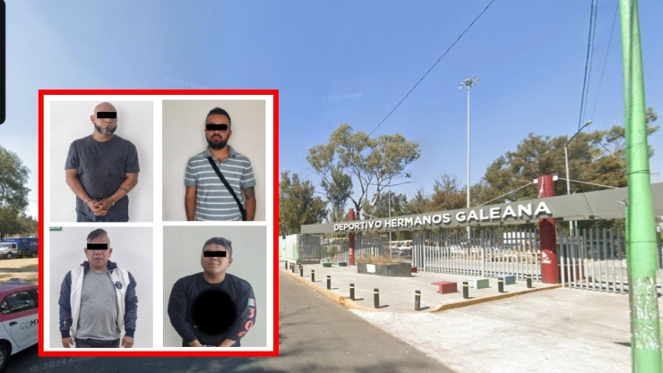 Cuatro hombres fueron detenidos por extorsión en CDMX.