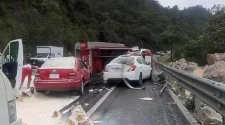 Accidente en la autopista Chiapa de Corzo-San Cristóbal