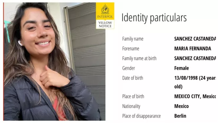 maría-fernanda sánchez-berlín-interpol-ficha-de-búsqueda-alemania