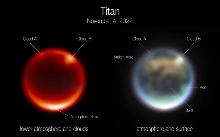 Telescopio James Webb capta imágenes de ‘Titan’