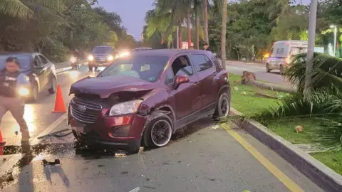 Accidente en Zona Hotelera de Cancún provoca tráfico muy pesado en la zona; video.jpg
