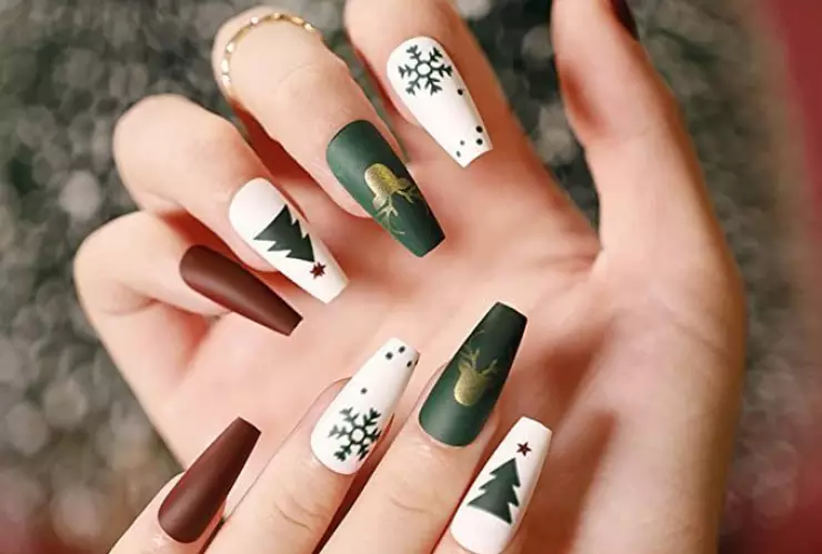 Uñas Navidad