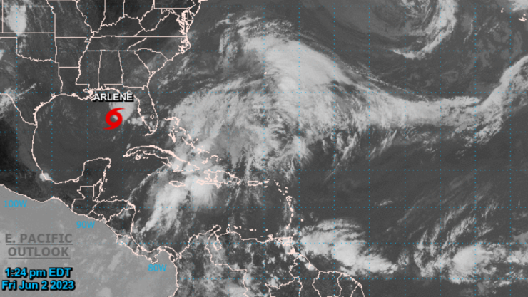 Se forma la primera Tormenta Tropical Arlene en el Atlántico