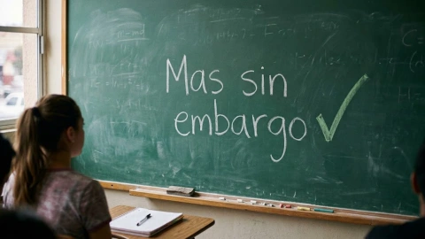 Más sin embargo RAE