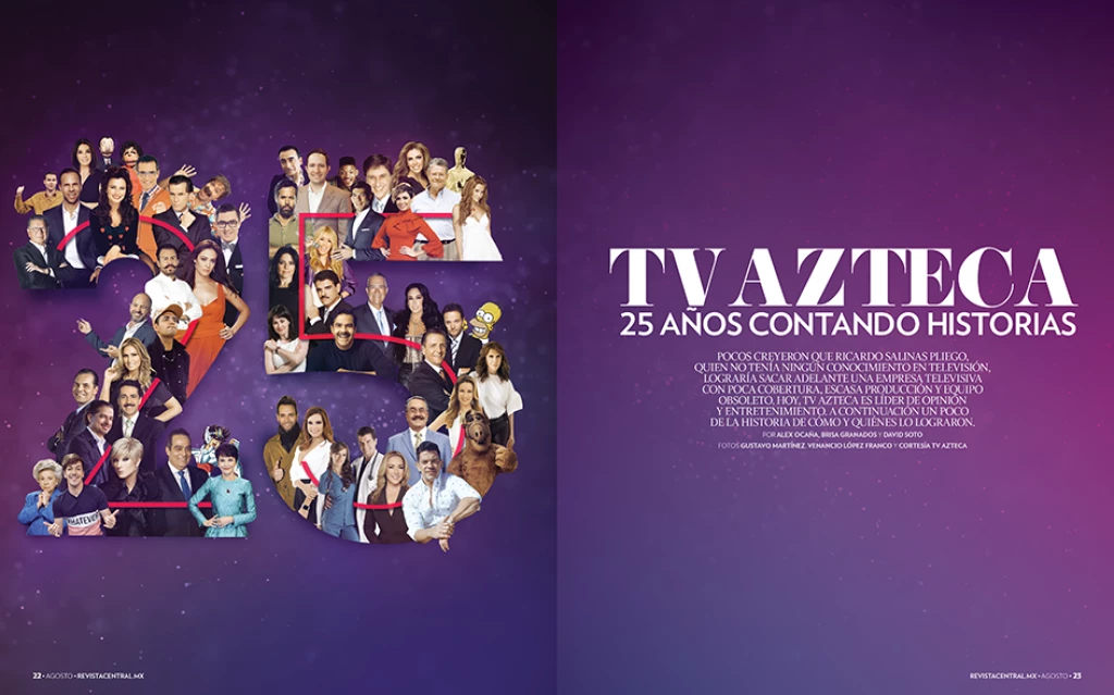 TV Azteca cumple 25 años de hacer televisión