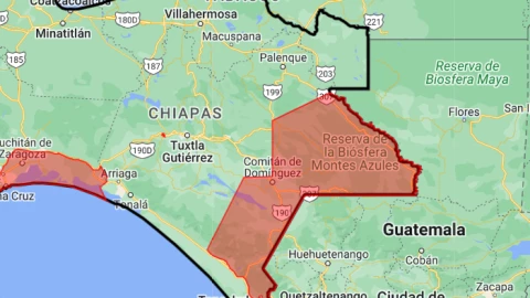 Áreas restringidas de Chiapas