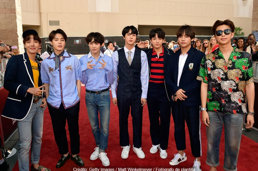 El grupo musical BTS asistió a los Premios Billboard de la Música 2018.