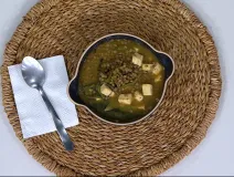 Lentejas con queso y chile poblano