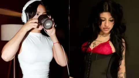 Ángela Aguilar presume retoque de extensiones; fans la vuelven a comparar con Cazzu