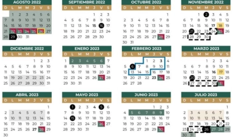 Cuáles son los días festivos, puentes y vacaciones en el Calendario SEP