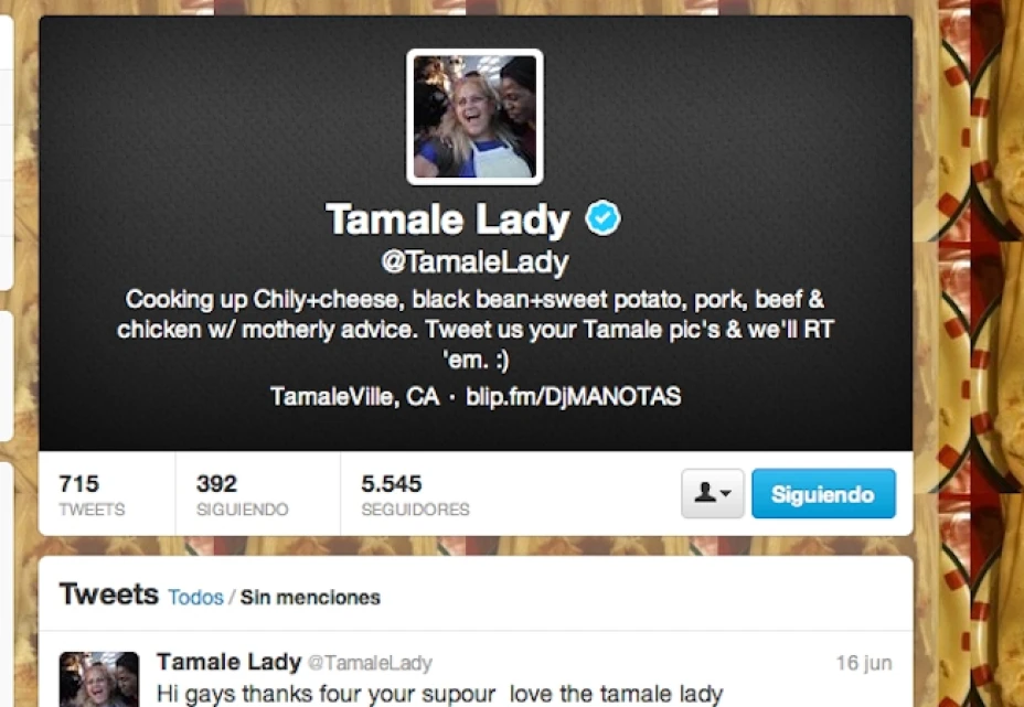 Lady Tamales tiene más de 5,000 seguidores en Twitter